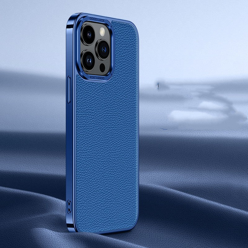 Étui de téléphone en cuir véritable Électrode souple