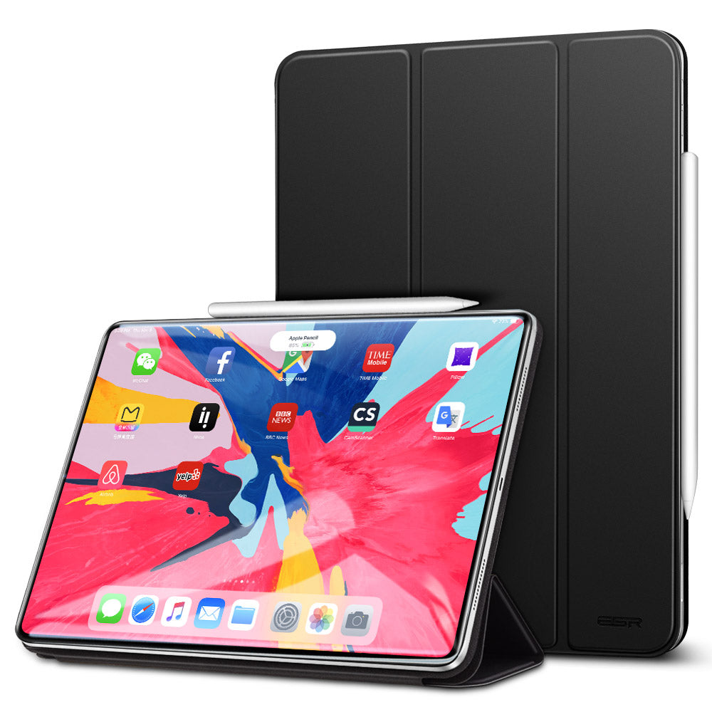 Boîtier magnétique intelligent pour IPad Pro 11 Couverture Trifold Stand Magnet Case Magnetic Attachment Ru