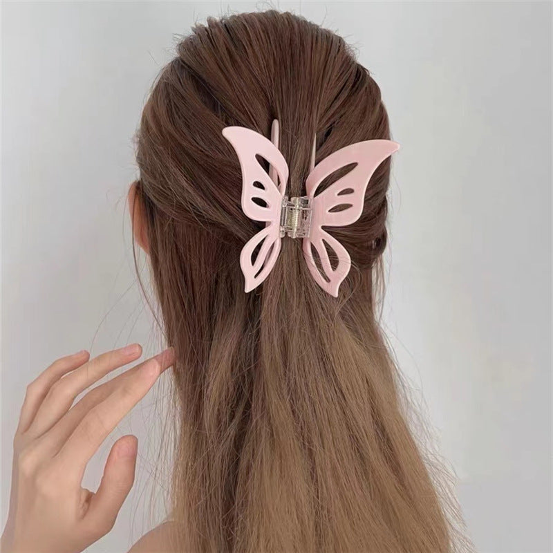 Épingle à cheveux à acétate de papillon creux