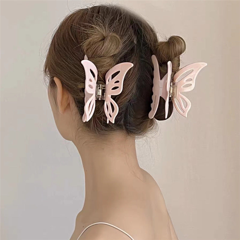 Épingle à cheveux à acétate de papillon creux