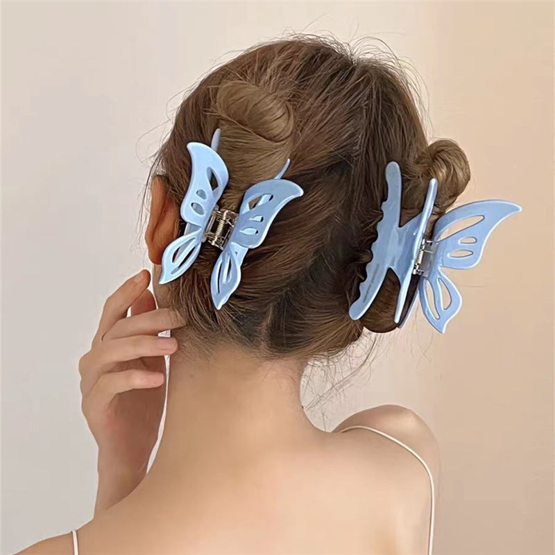 Épingle à cheveux à acétate de papillon creux