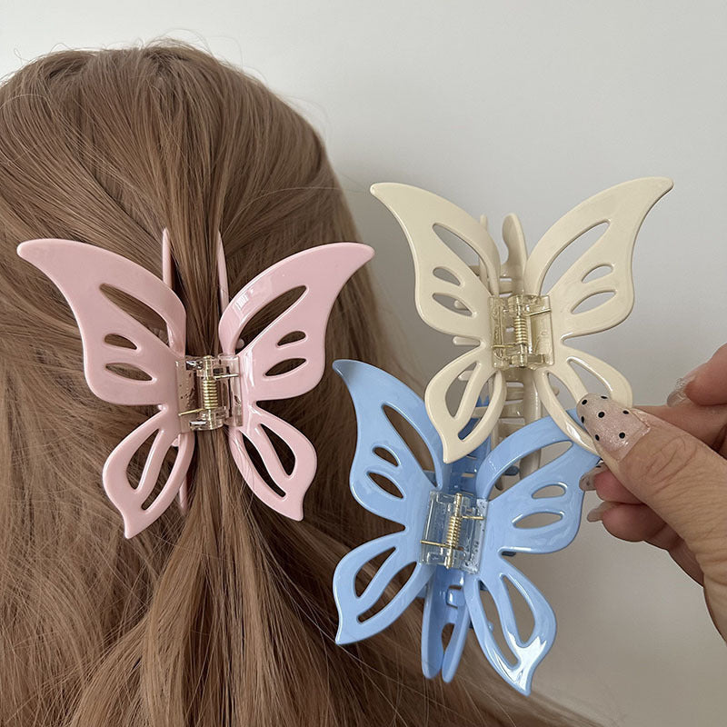 Épingle à cheveux à acétate de papillon creux