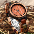 Wood Couple's European and American Style Calendrier Watch