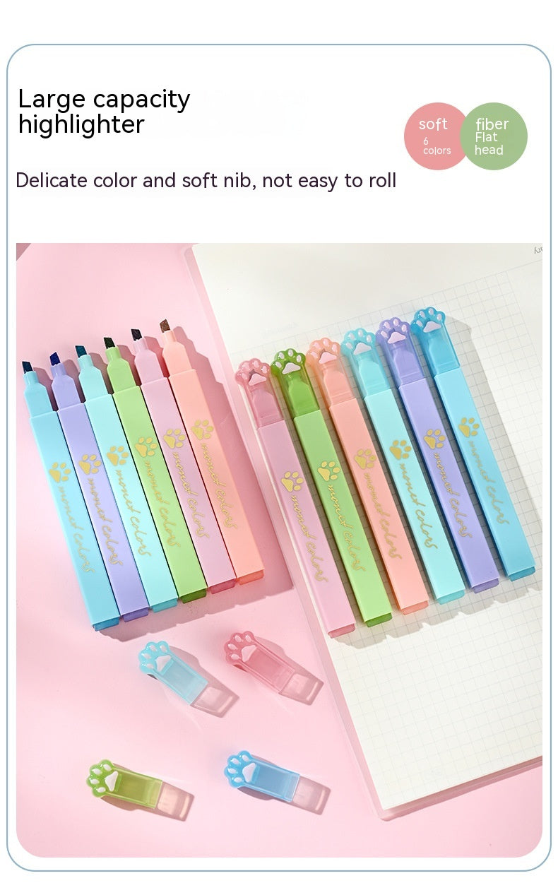 Fluorescent cat paw marking pen