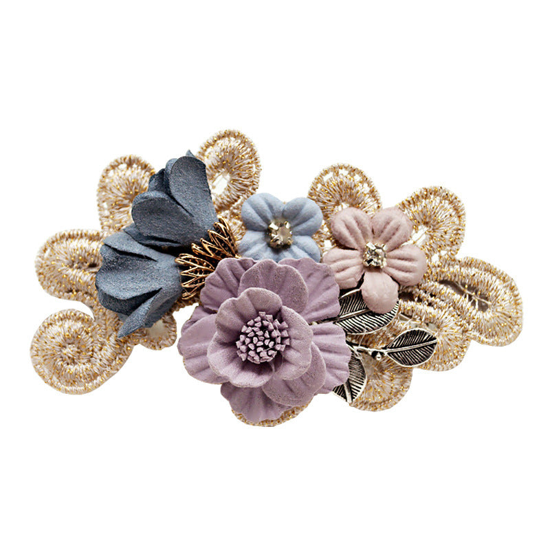 Handmade Bow Accessoires de cheveux Barrettes Coiffure Anneau Perle Élégante Fille Coiffure Fleur