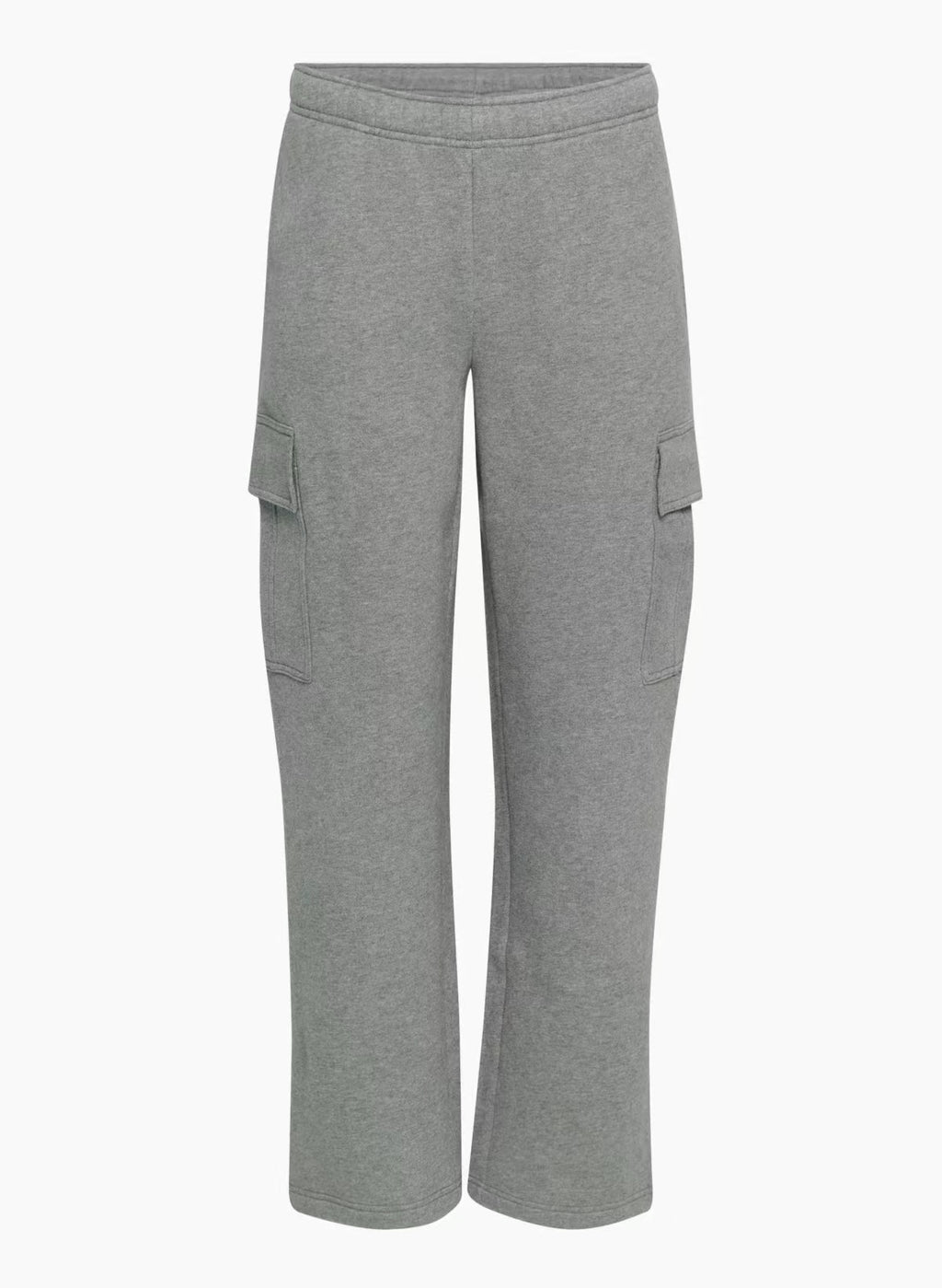 Pantalon de longueur de cheville large élastique taille haute