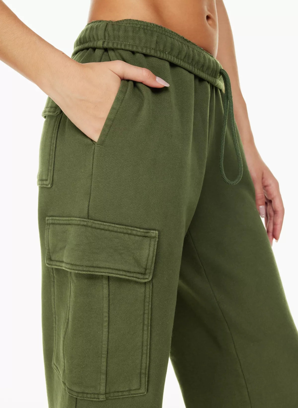 Pantalon de longueur de cheville large élastique taille haute