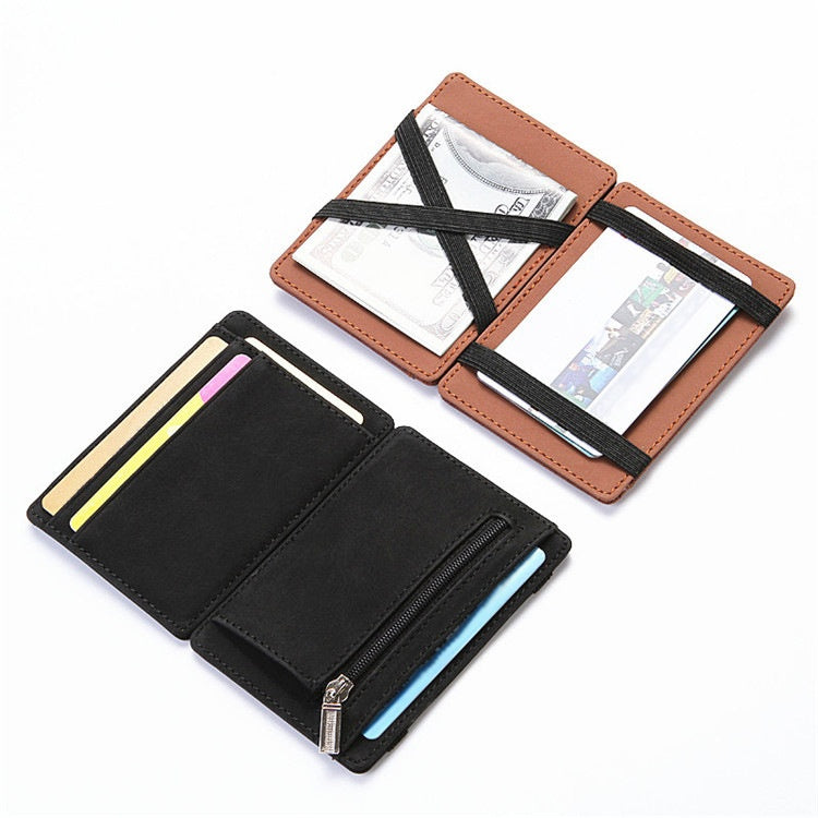 Porte-cartes de Wallet Magic Creative PU pour Homme