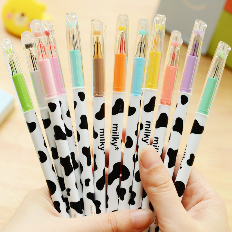 Stylo de gel couleur vache