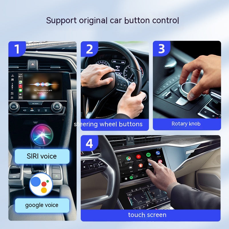 Voiture audio et vidéo boîte de divertissement Voiture originale filée vers sans fil