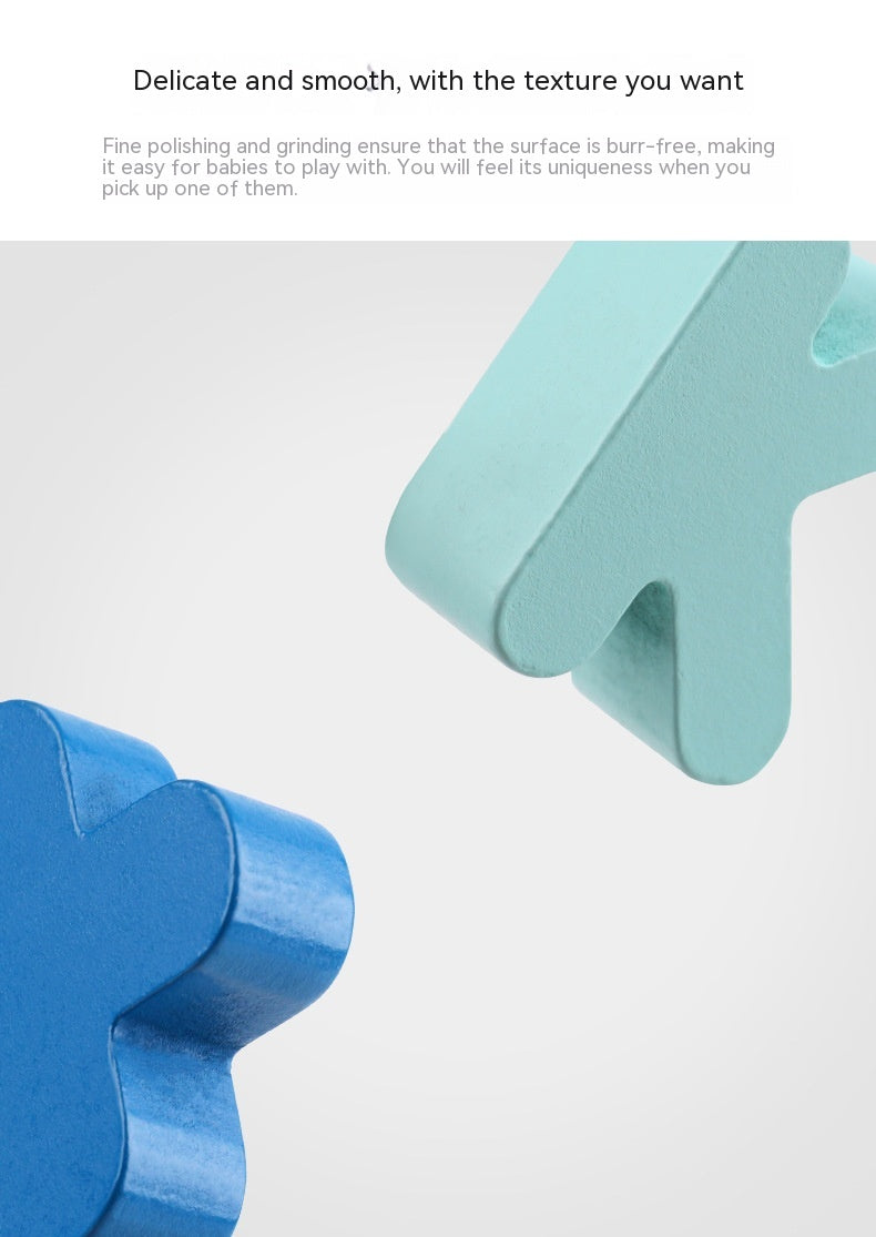Puzzle pédagogique pour enfants Macaron Shape Recognition Board Grab Jouets en bois