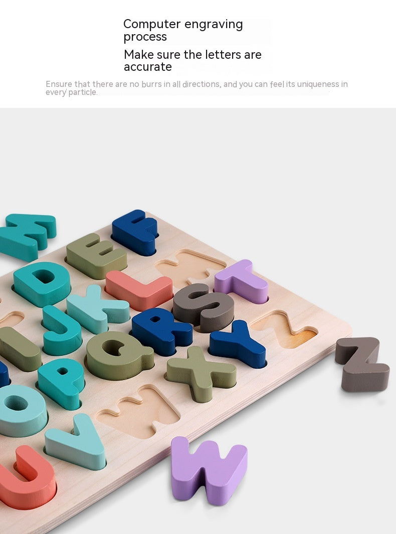 Puzzle pédagogique pour enfants Macaron Shape Recognition Board Grab Jouets en bois