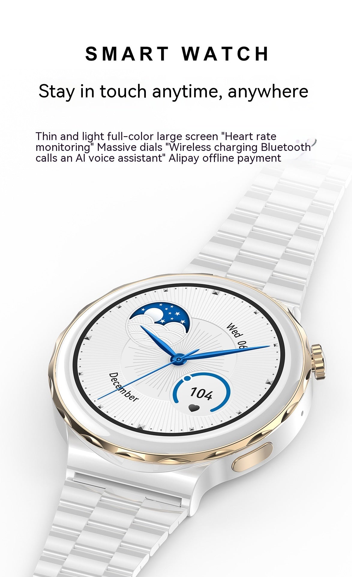 HK43 Bluetooth Calling Hors Ligne Paiement NFC Female Cycle Pedomètre Fréquence cardiaque AI Female Sma