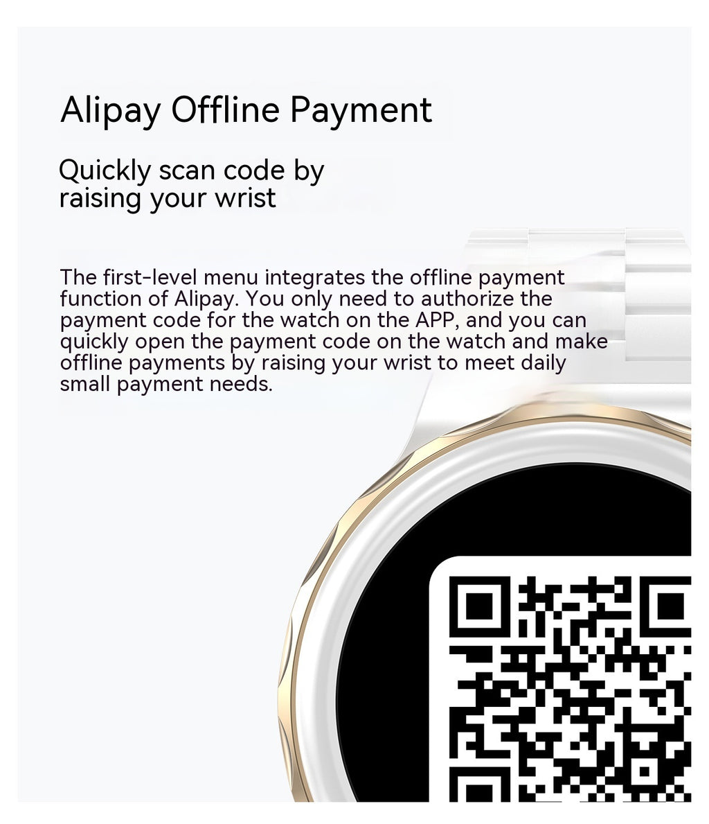 HK43 Bluetooth Calling Hors Ligne Paiement NFC Female Cycle Pedomètre Fréquence cardiaque AI Female Sma