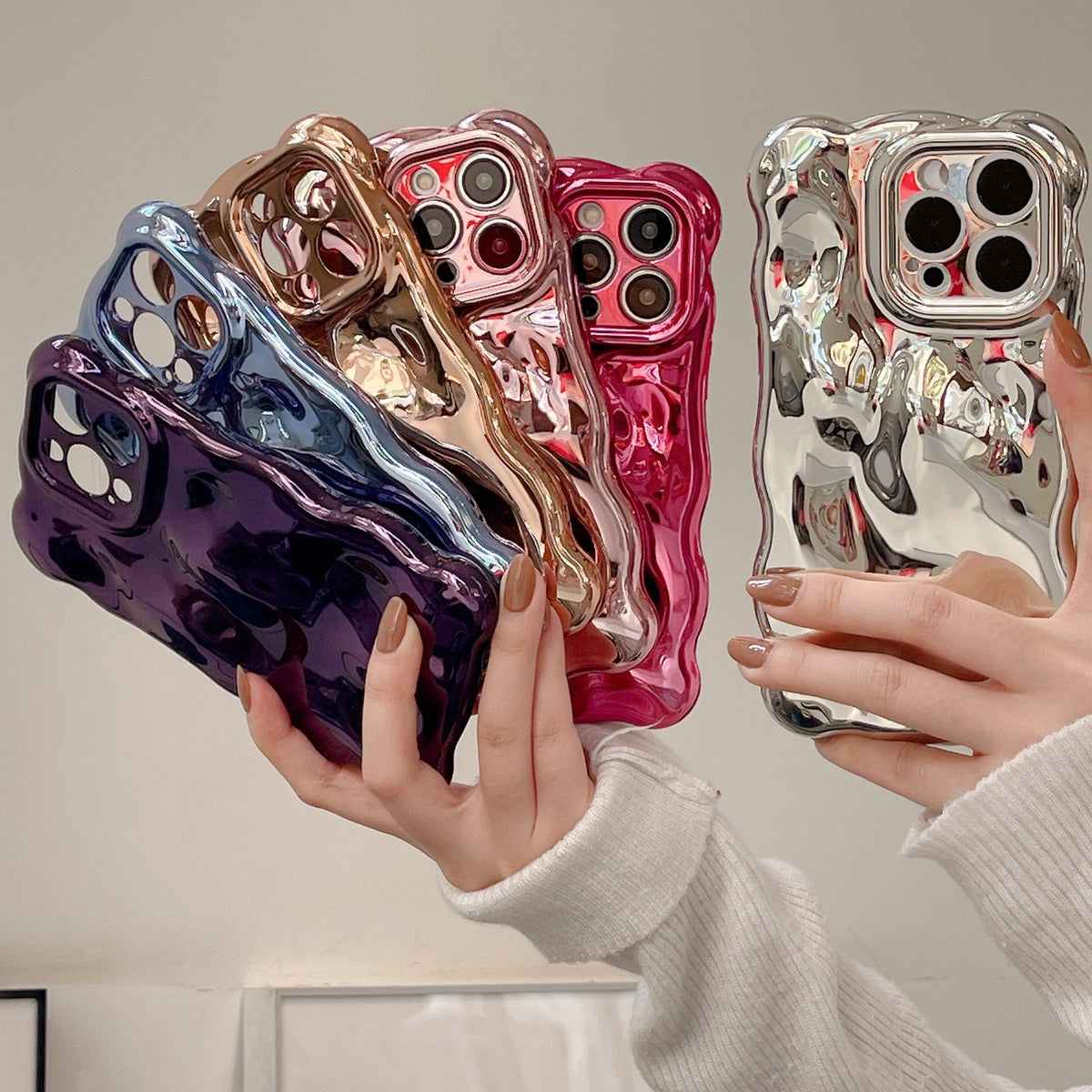 Couleur pure Bubble Shell Electroplating Sens avancé
