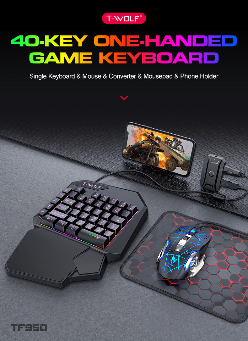 Clavier de souris à main simple Lei Lang TF900