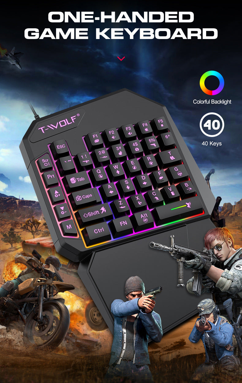 Clavier de souris à main simple Lei Lang TF900