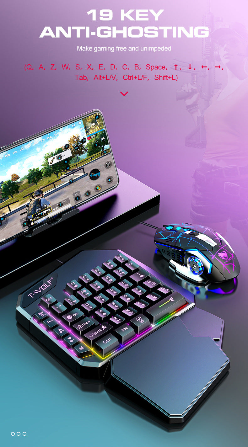 Clavier de souris à main simple Lei Lang TF900