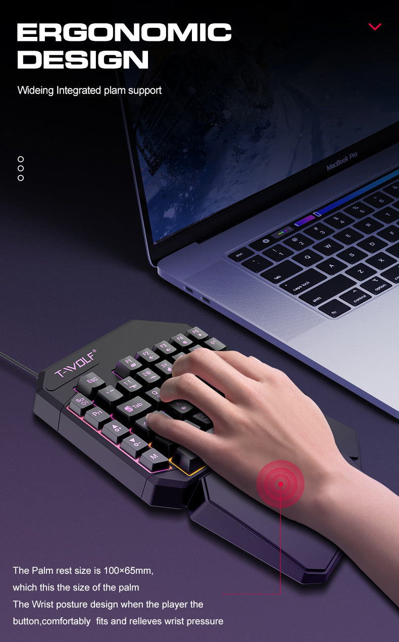Clavier de souris à main simple Lei Lang TF900