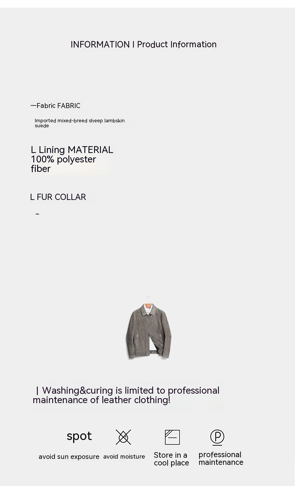 Peau de mouton léger de luxe Suede Véritables vêtements en cuir d'agneau importés hommes Suede Lapel B