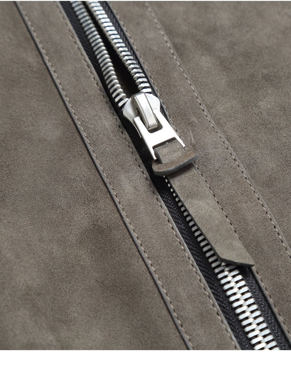 Peau de mouton léger de luxe Suede Véritables vêtements en cuir d'agneau importés hommes Suede Lapel B