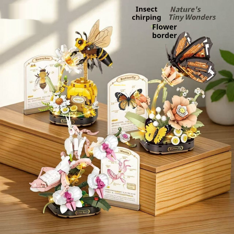 Blocs de construction d'insectes mignons
