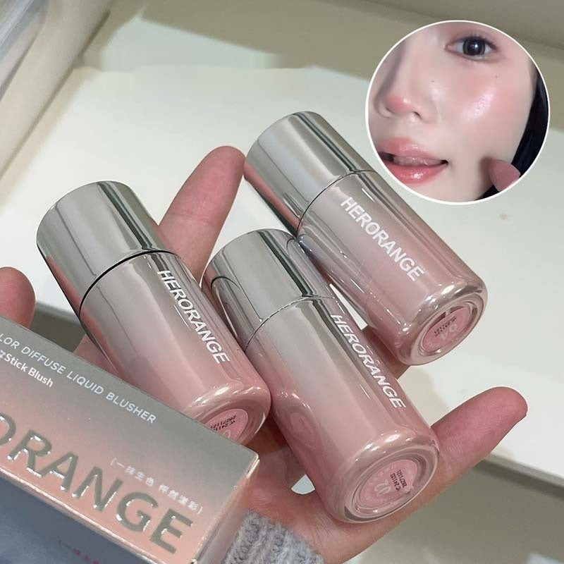 Complexion naturel améliorant la faible saturation Matte multi-utilisation liquide Blush