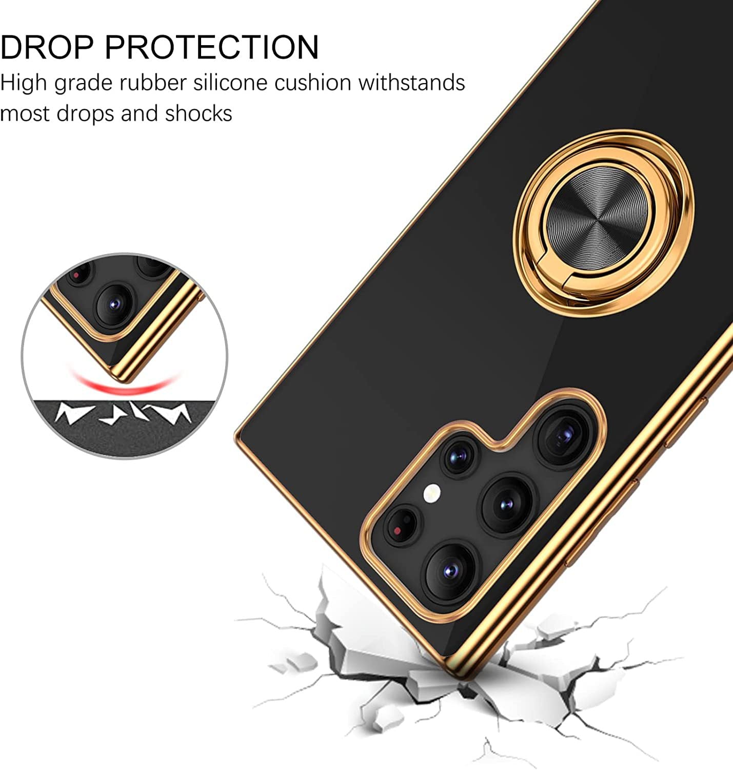 Applicable M54 Coque de téléphone 6D Bracket à bord Silicone Protection Sleeve Electroplati