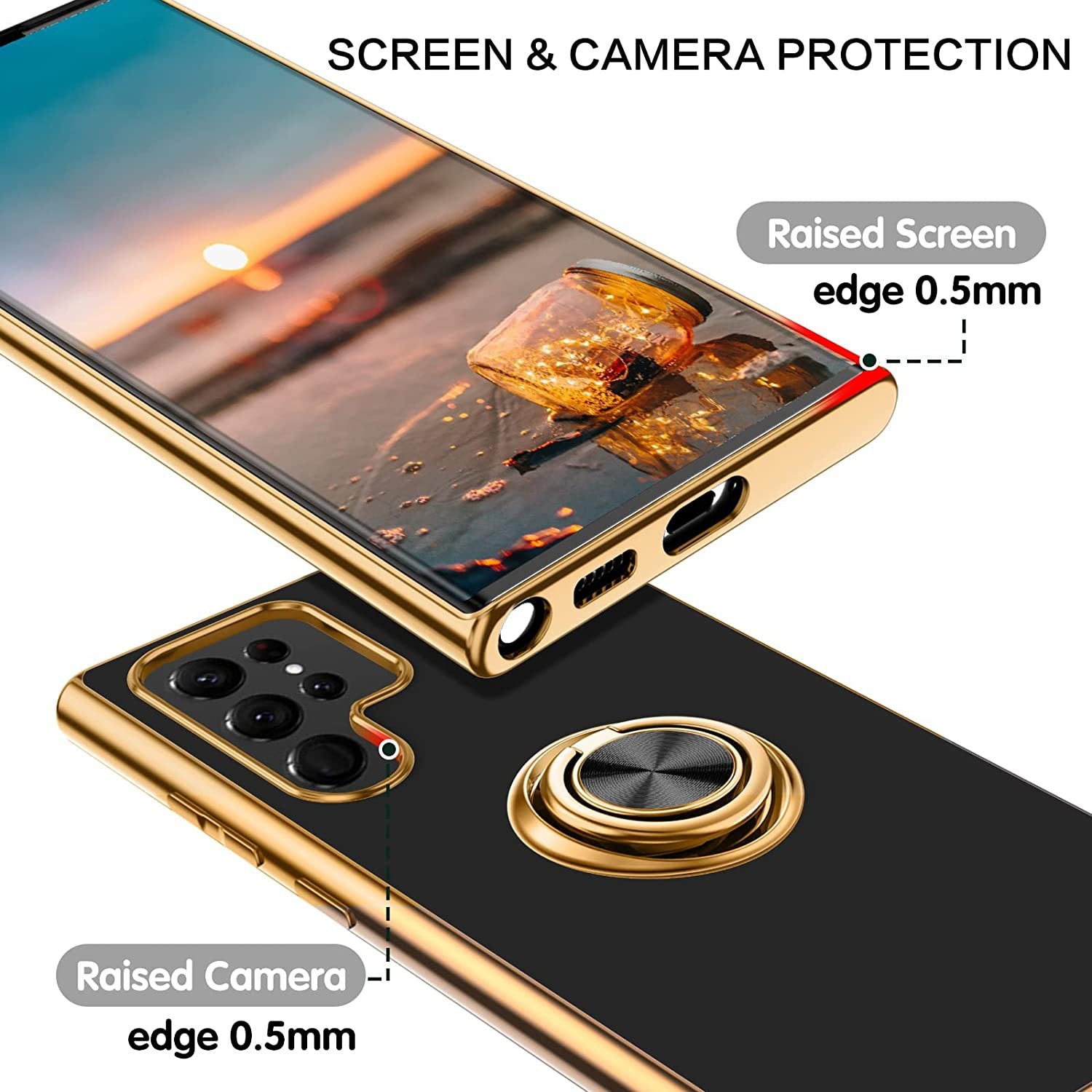 Applicable M54 Coque de téléphone 6D Bracket à bord Silicone Protection Sleeve Electroplati