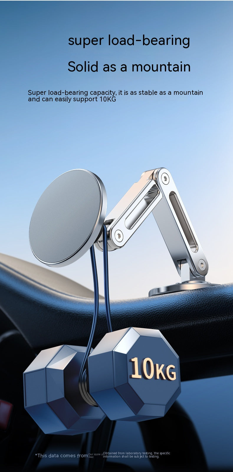 Support magnétique de téléphone voiture suspension écran voiture 360 degrés rotative alliage en aluminium en métal