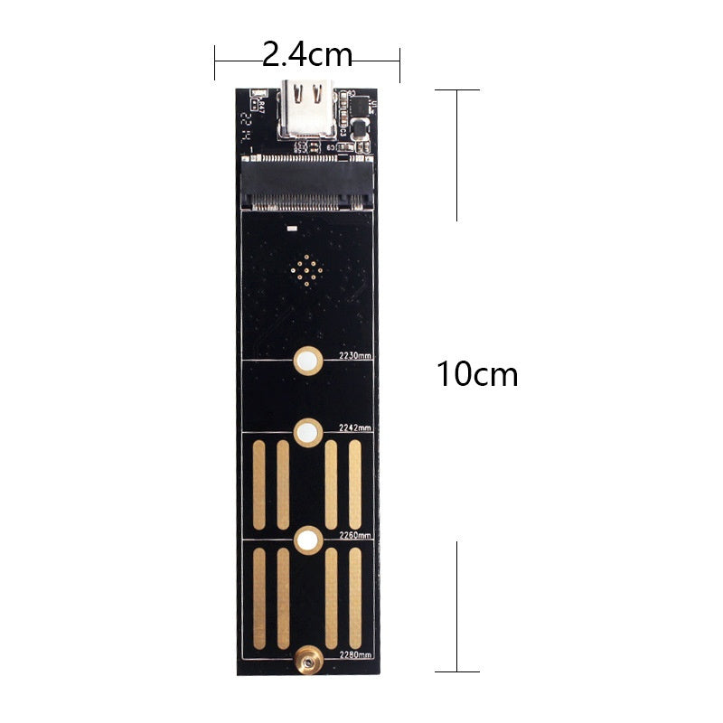 M2 NVMe vers USB 31 Type C Externe NGFFPCIe Dual Protocol Adaptateur de disque à l'état solide Pour Mot
