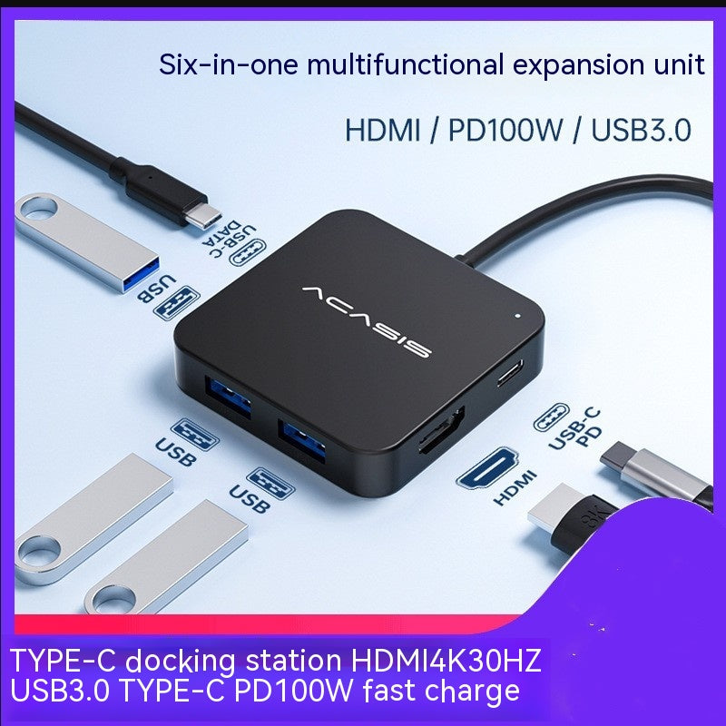 Station d'accueil Type-C vers HDMI Screen Projection Hub