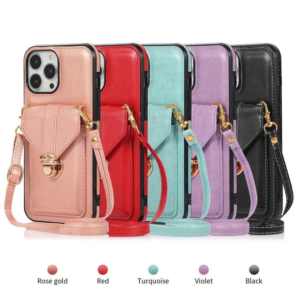 Porte-carte Étui de téléphone Étui en cuir à corps croisé
