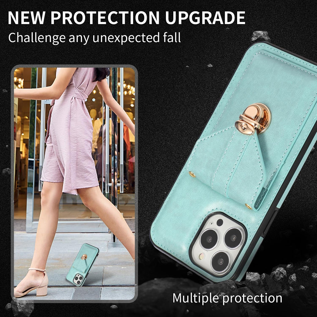 Porte-carte Étui de téléphone Étui en cuir à corps croisé