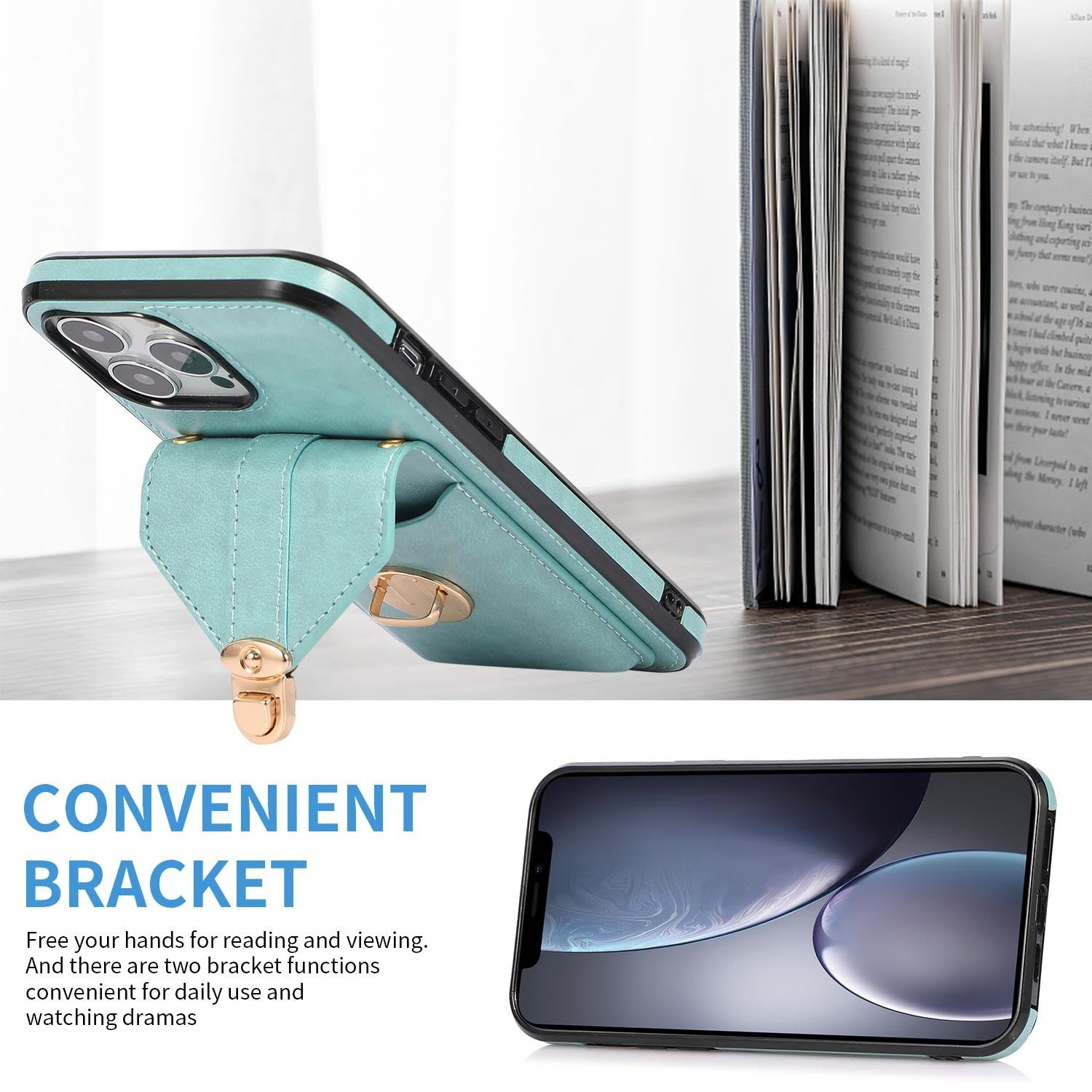 Porte-carte Étui de téléphone Étui en cuir à corps croisé