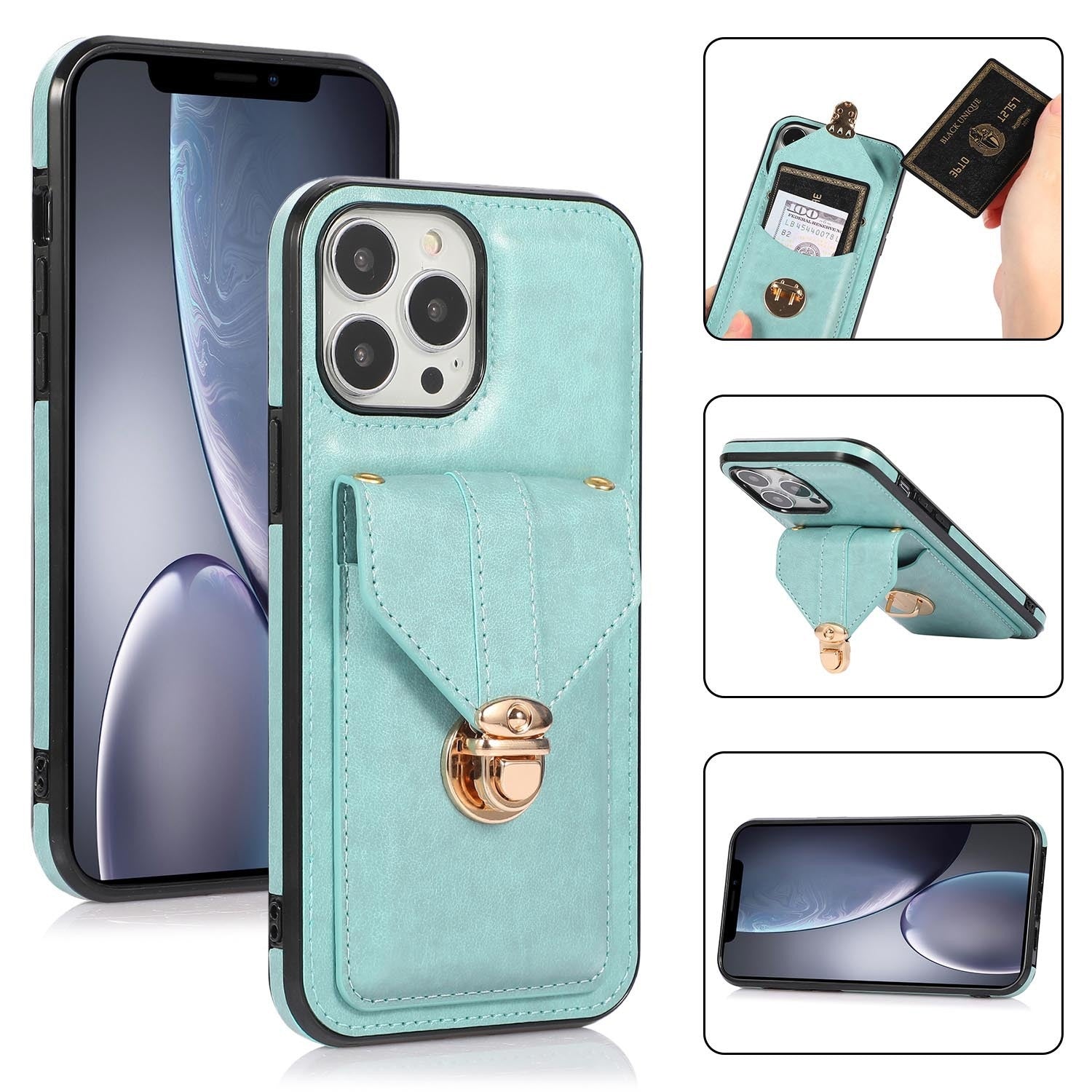 Porte-carte Étui de téléphone Étui en cuir à corps croisé