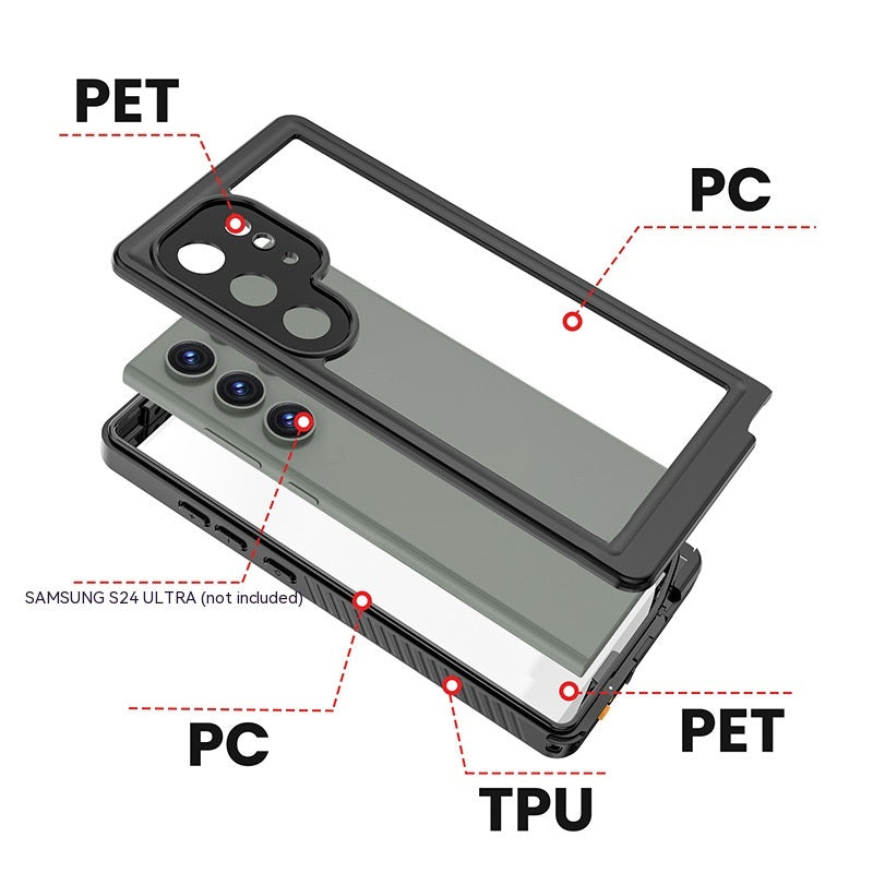 Coque de téléphone étanche en plastique Sports extérieurs Couverture de protection scellée résistante aux chutes