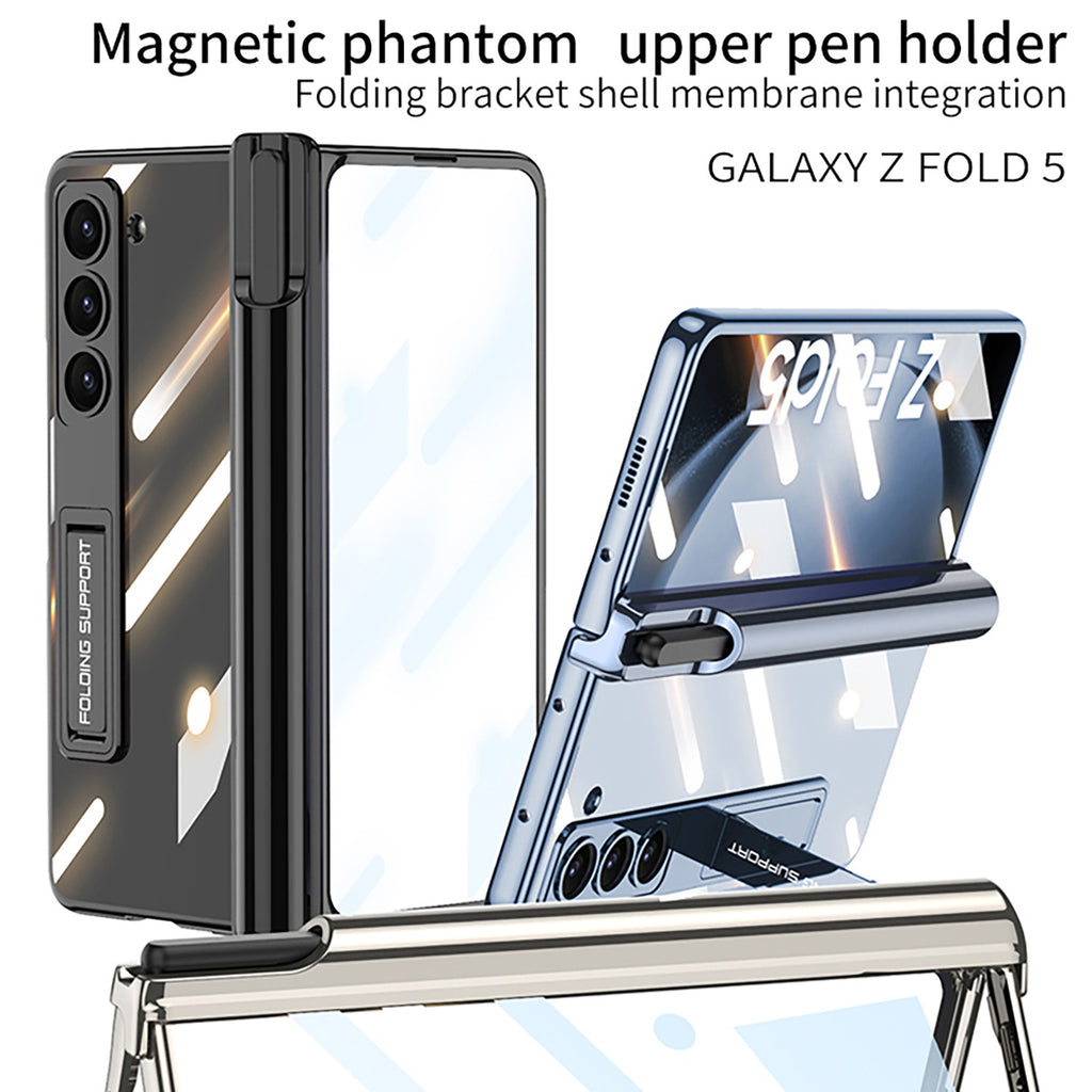 Porte stylo à charnière magnétique à fantôme transparent