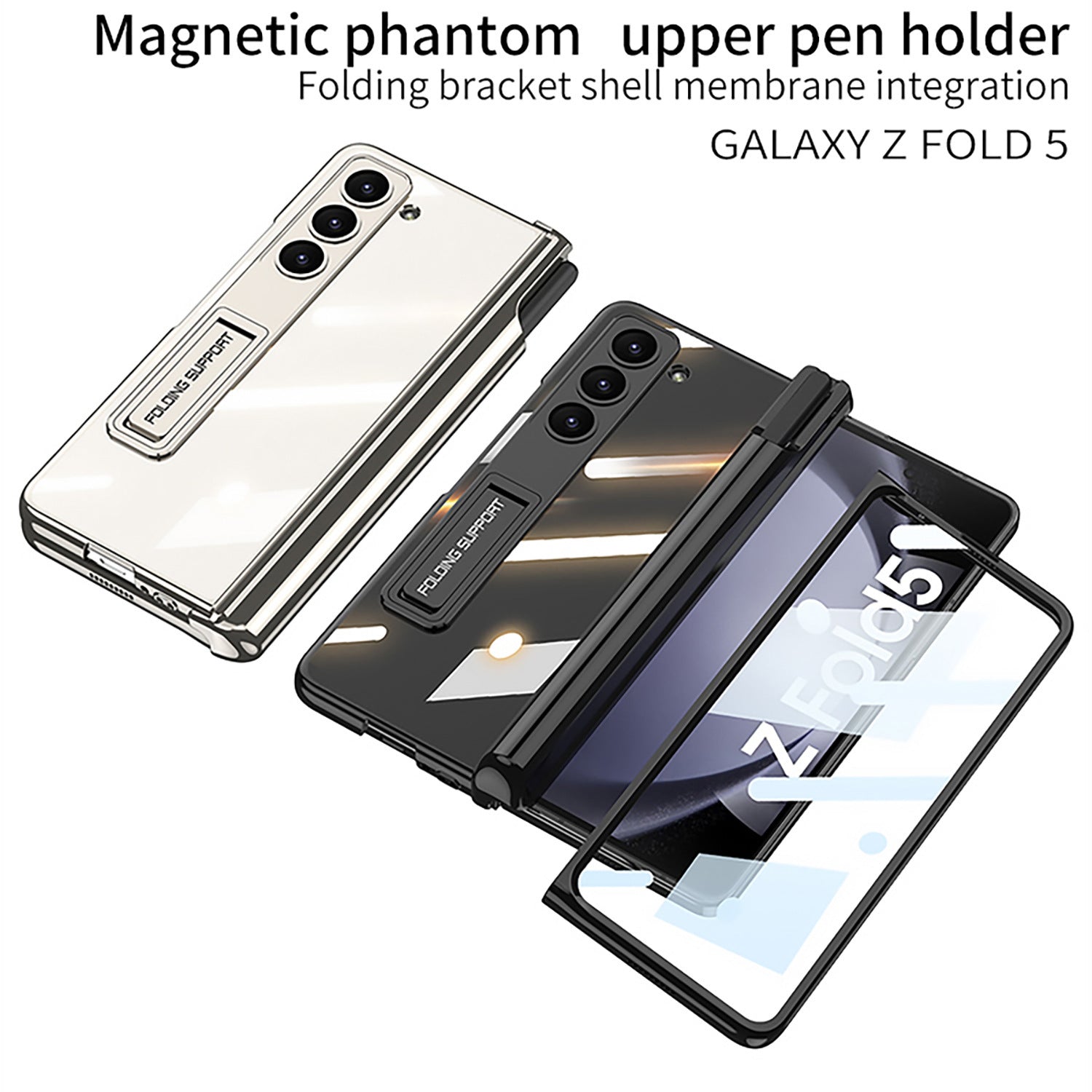 Porte stylo à charnière magnétique à fantôme transparent