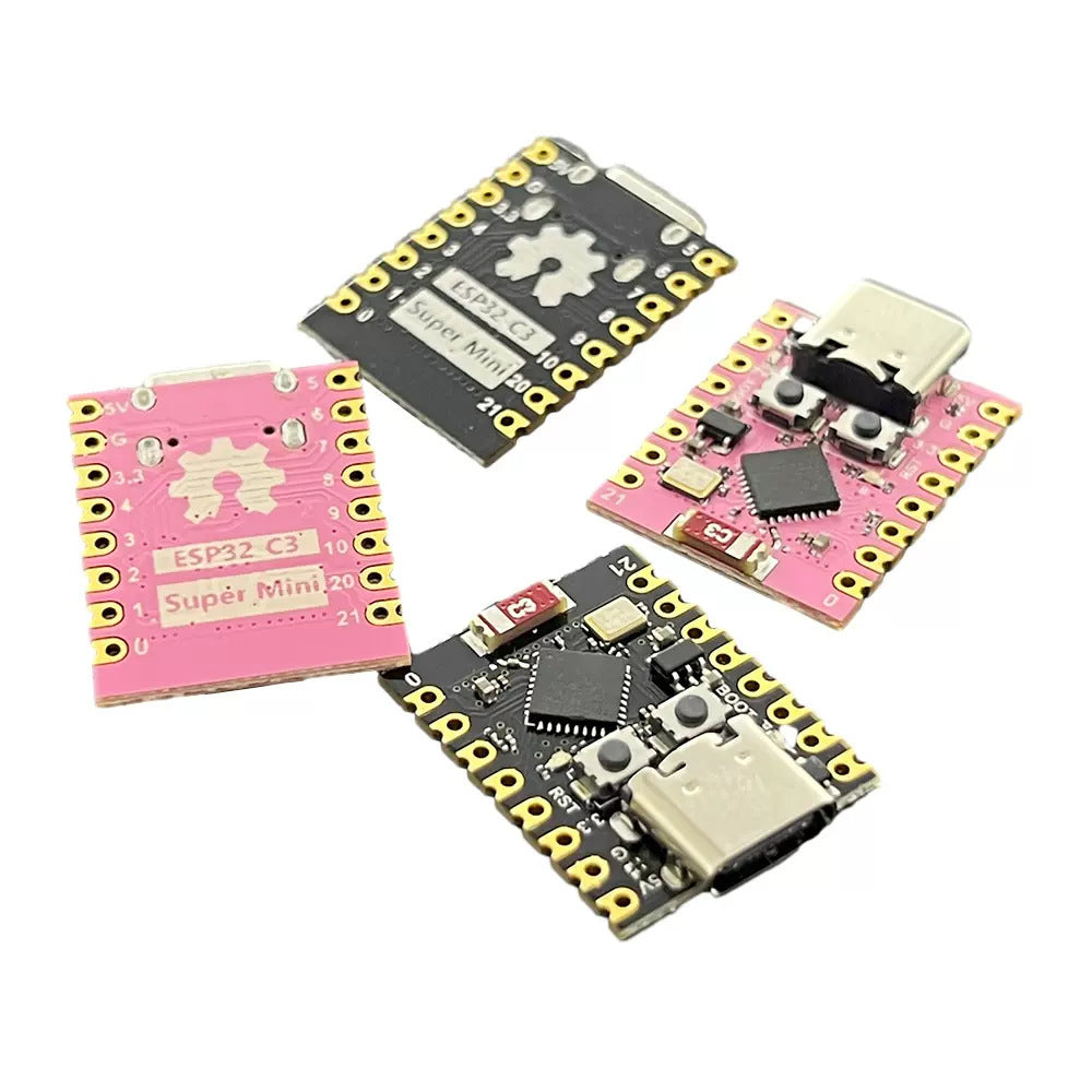 ESP32 SuperMini Conseil de développement noir et rose