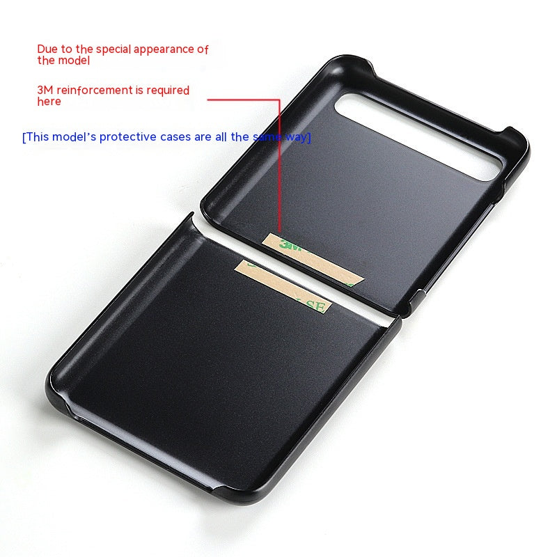 Camel Motif Business Etui en cuir pliant Étui de protection pour téléphone