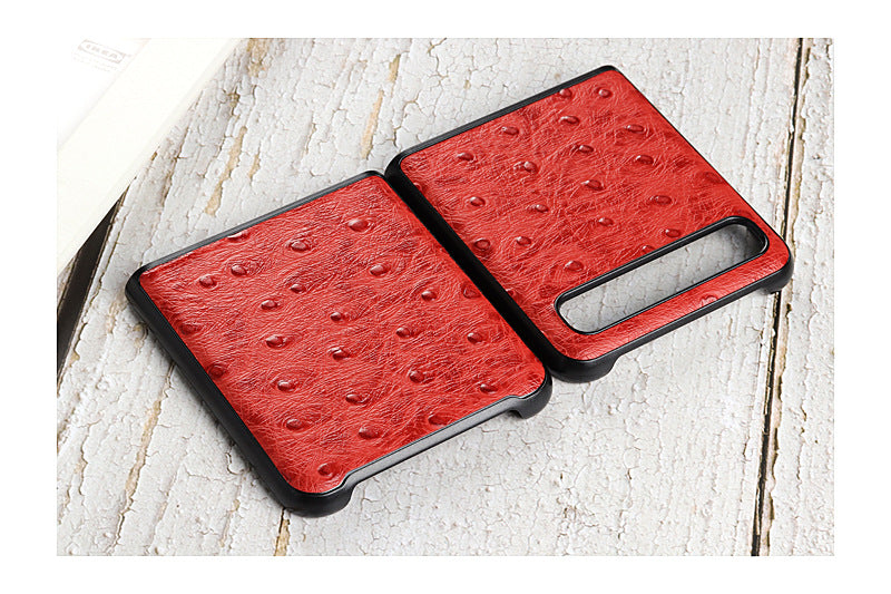 Camel Motif Business Etui en cuir pliant Étui de protection pour téléphone