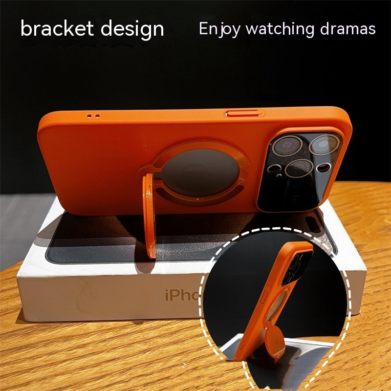 Bracket de décompression Gyro rotatif Grande fenêtre Gants Case téléphone