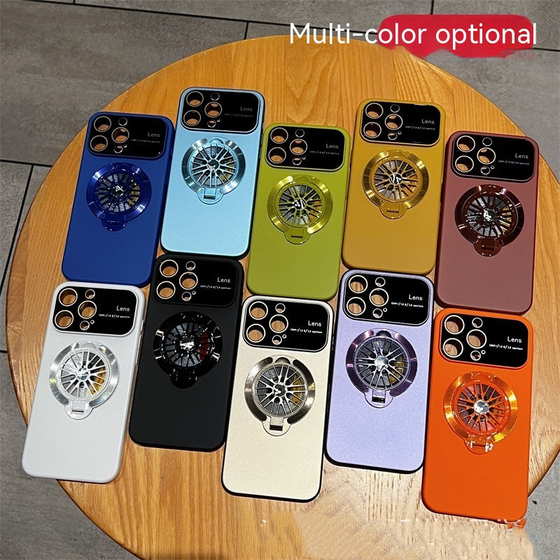 Bracket de décompression Gyro rotatif Grande fenêtre Gants Case téléphone