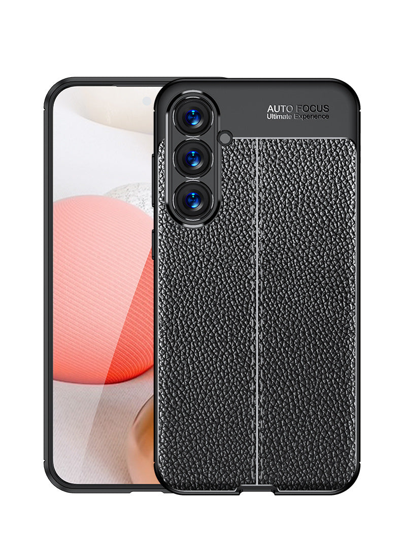 S24Ultra Telephone Case M34 Litchi Pattern A35 Anti-fall Shell Business S23FE Cas de protection