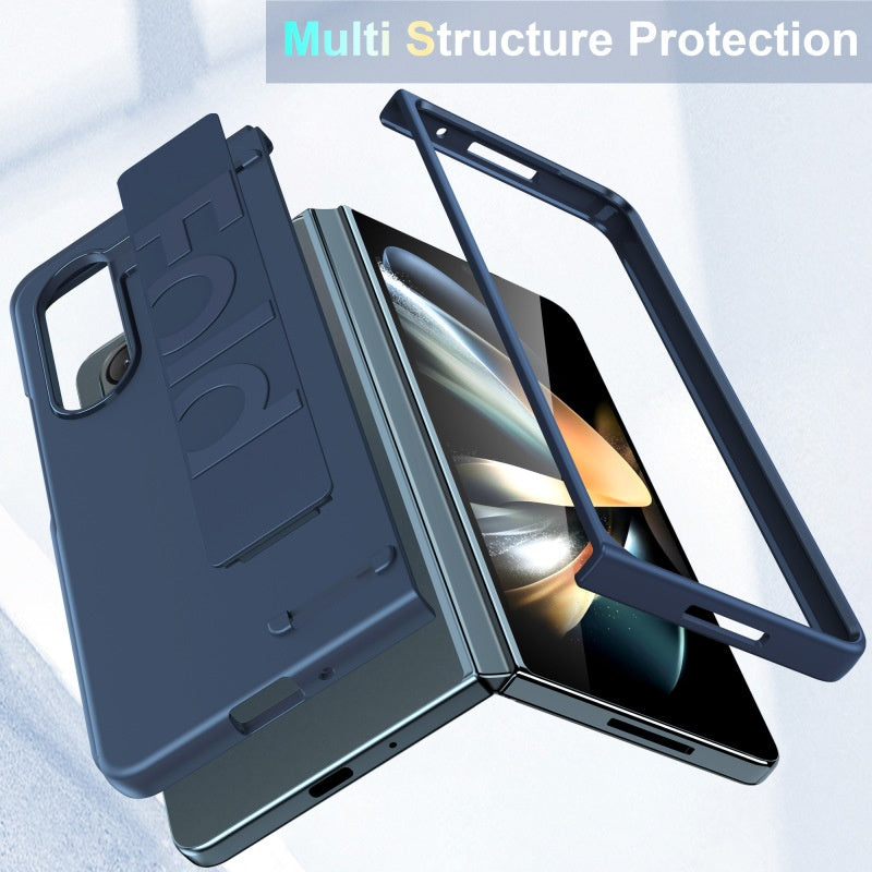 Coque de téléphone Bracelet élastique Flip intégré Écran pliable Protection anti-retour