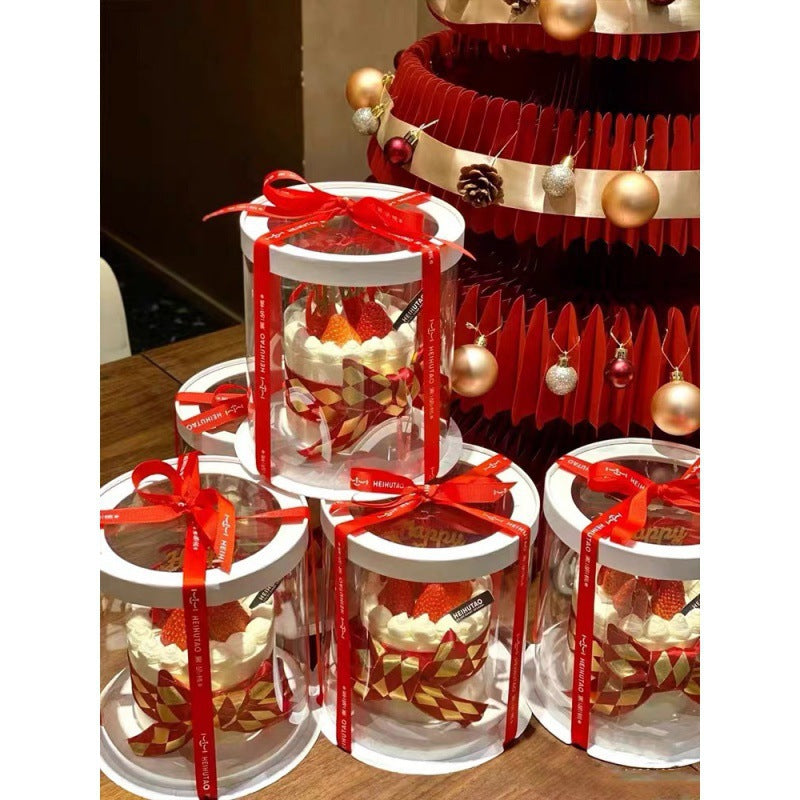 Red Bronzing Diamond Plaid Satin Baking Bow Ribbon