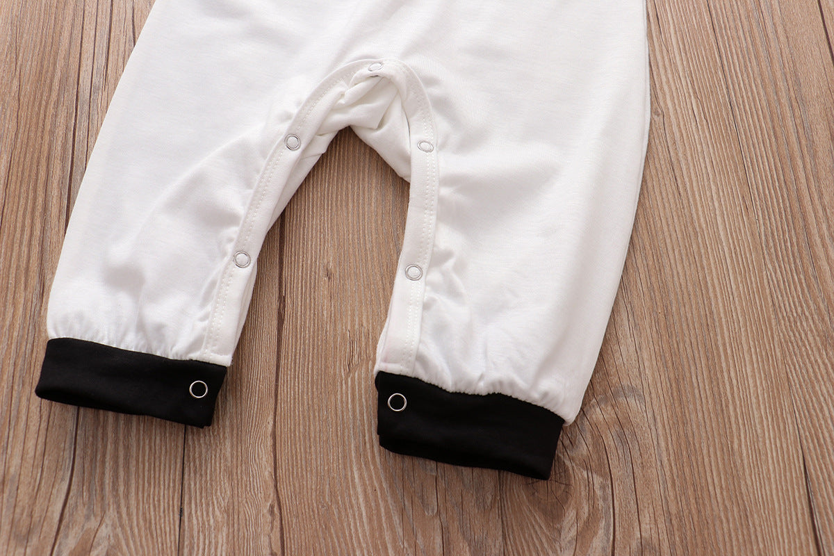 Costume de caricature de père et d'enfant européen et américain Pantalon de plie imprimé Père Noël Vêtements de maison