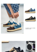 Loisirs Denim Conseil Chaussures Hommes Dentelle-up Appartements Skateboard