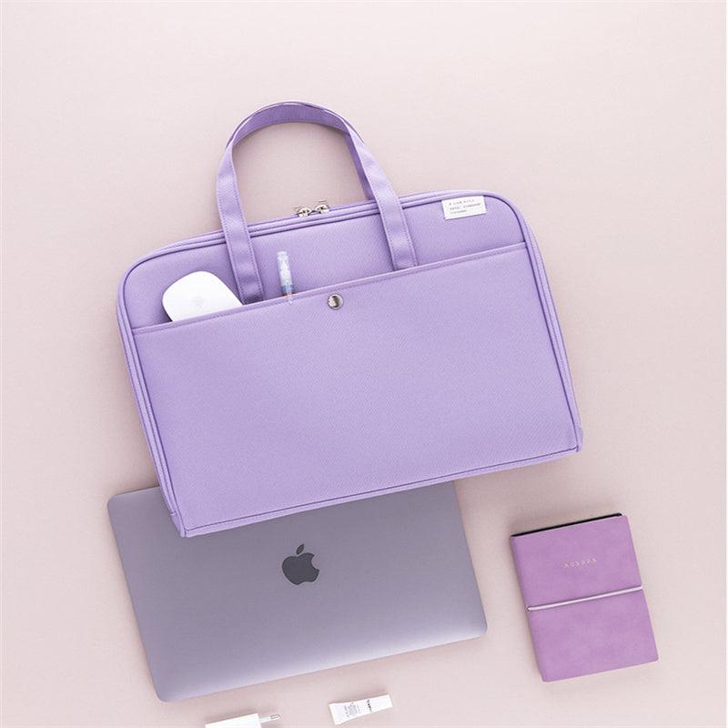 Sac d'ordinateur portable absorbant les chocs de couleur solide